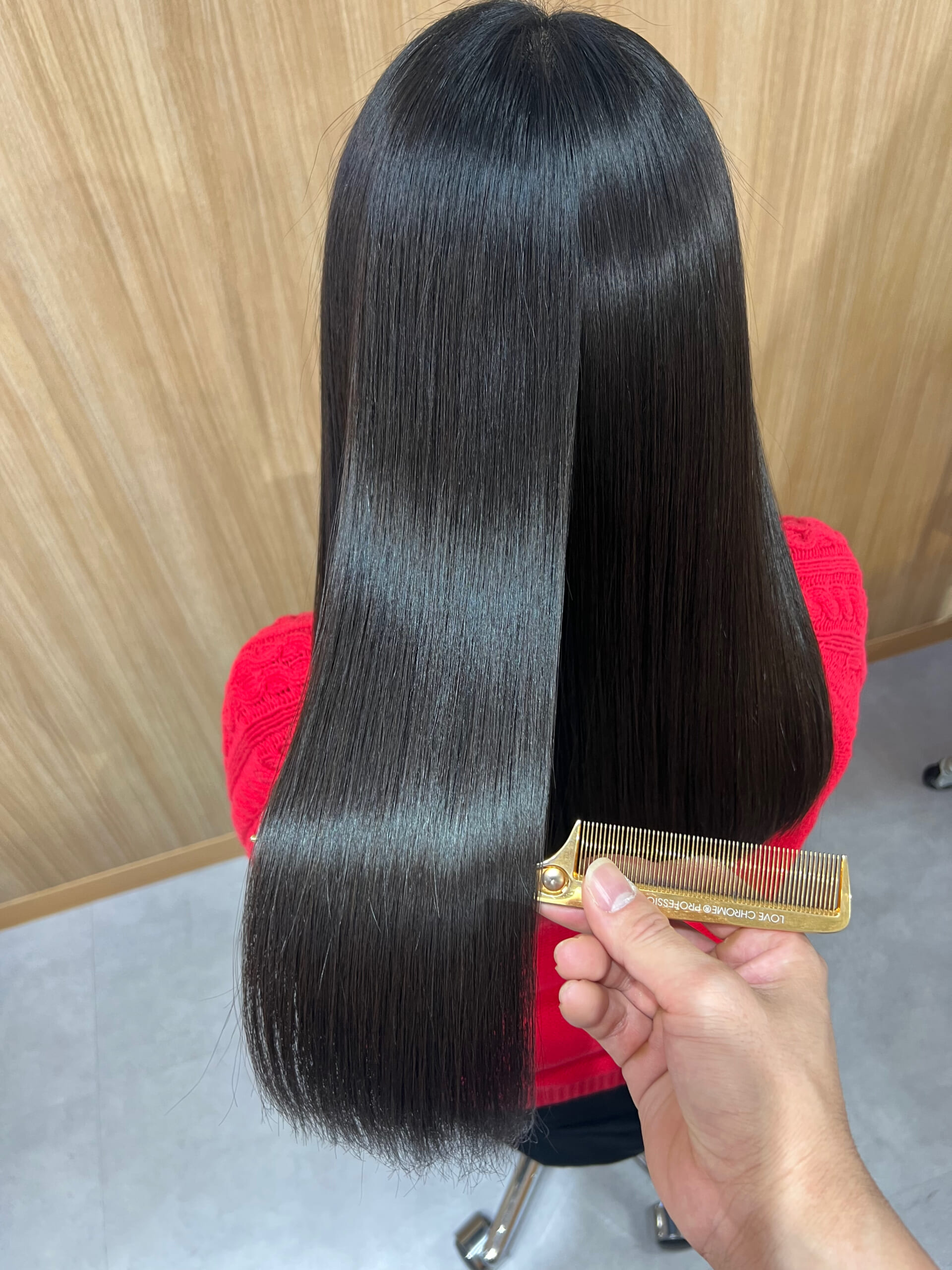 髪質改善ヘアエステ施術後
